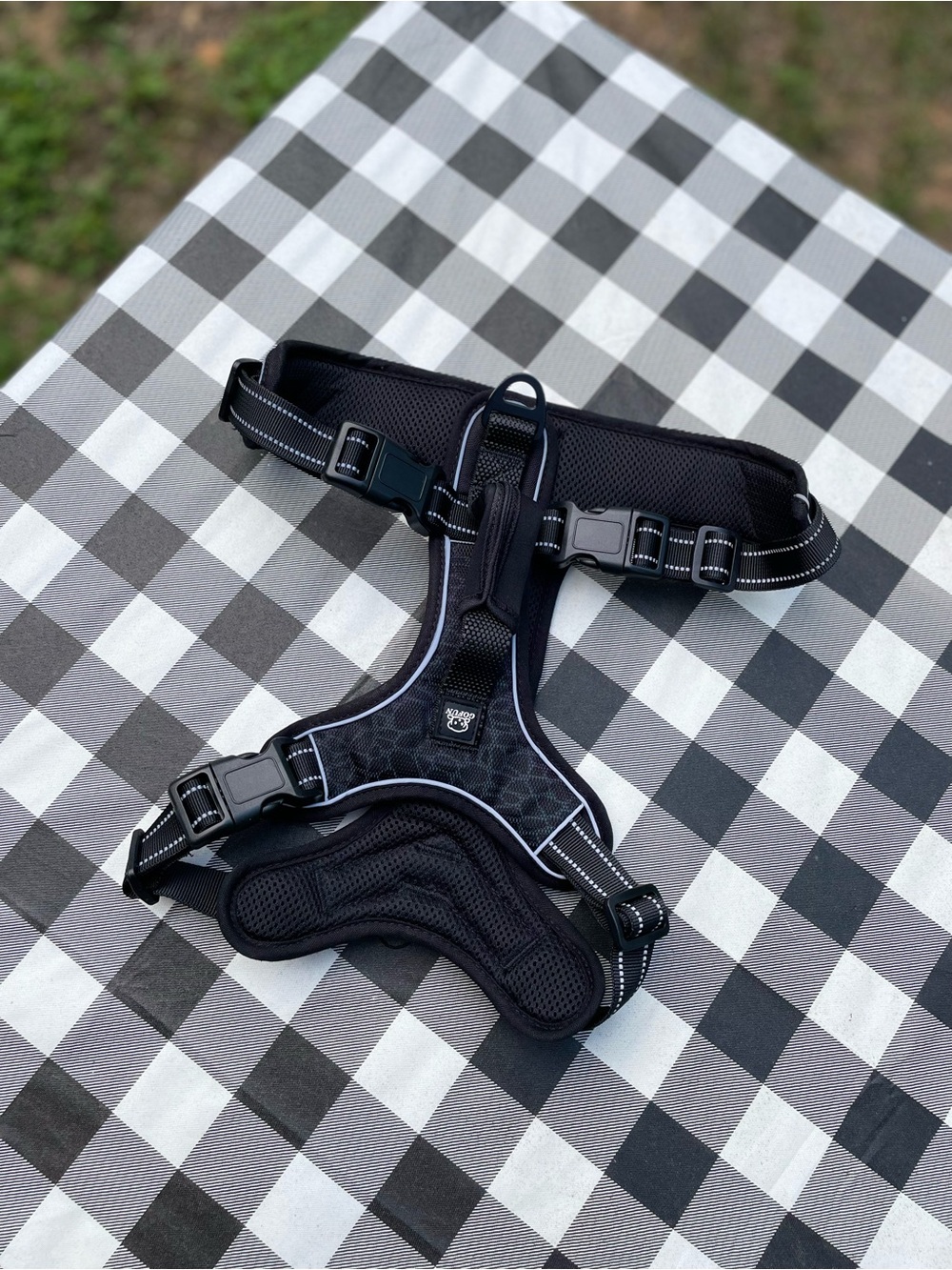 Comfort fit Padded Reflective Dog Harness - Black